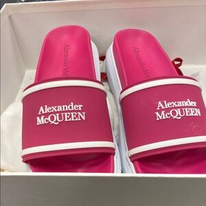 Alexander McQueen Pink Slides